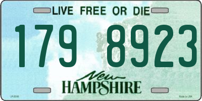 NH license plate 1798923