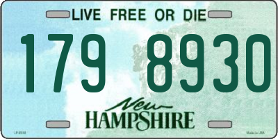 NH license plate 1798930