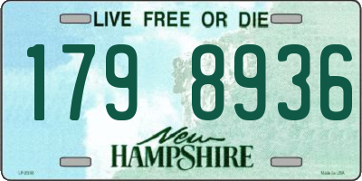 NH license plate 1798936