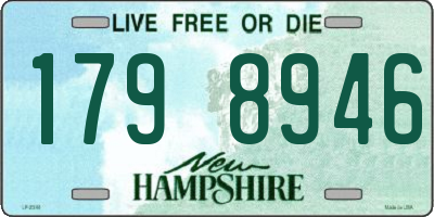 NH license plate 1798946