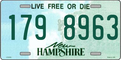 NH license plate 1798963