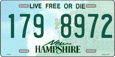 NH license plate 1798972
