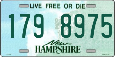 NH license plate 1798975
