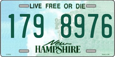 NH license plate 1798976