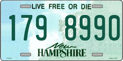 NH license plate 1798990