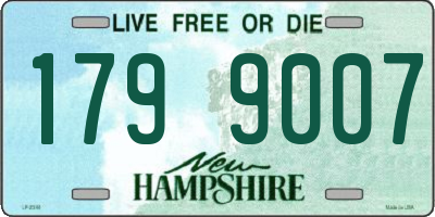 NH license plate 1799007