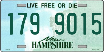 NH license plate 1799015