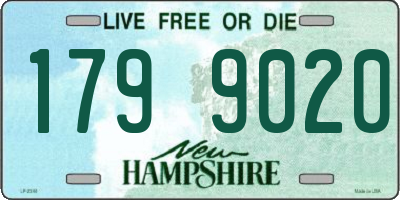 NH license plate 1799020