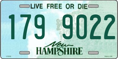 NH license plate 1799022