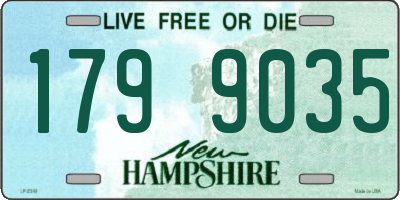 NH license plate 1799035