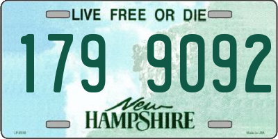 NH license plate 1799092