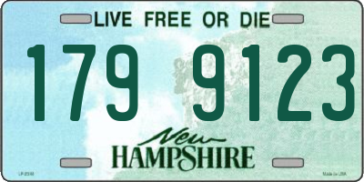NH license plate 1799123