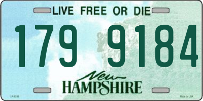 NH license plate 1799184