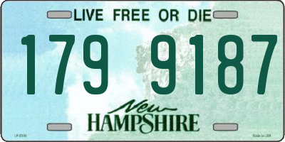 NH license plate 1799187