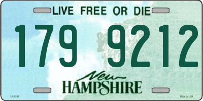 NH license plate 1799212