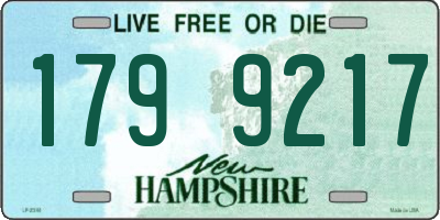 NH license plate 1799217