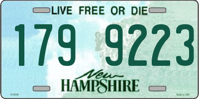 NH license plate 1799223