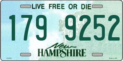 NH license plate 1799252