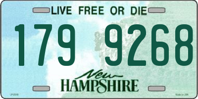 NH license plate 1799268