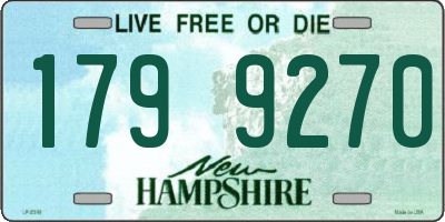NH license plate 1799270