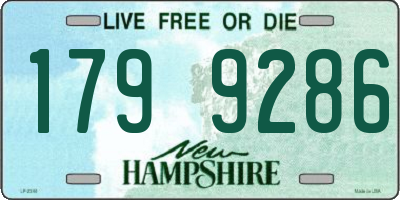 NH license plate 1799286