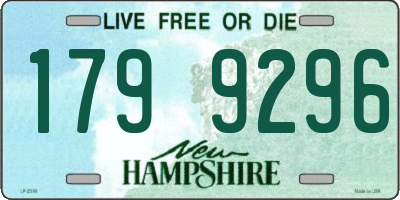 NH license plate 1799296