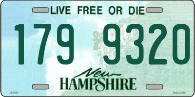 NH license plate 1799320