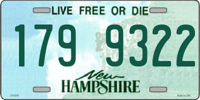 NH license plate 1799322