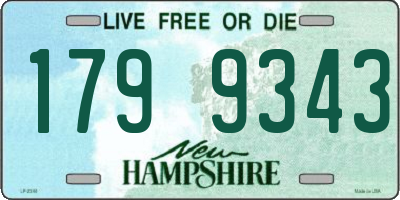 NH license plate 1799343