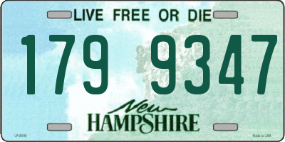 NH license plate 1799347