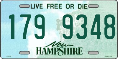 NH license plate 1799348