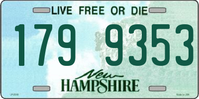 NH license plate 1799353