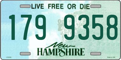 NH license plate 1799358