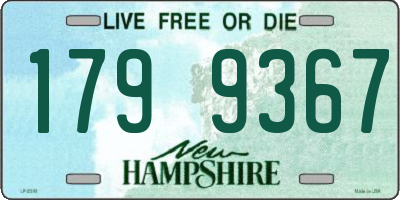 NH license plate 1799367