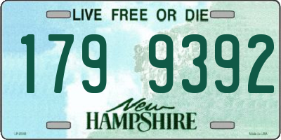 NH license plate 1799392
