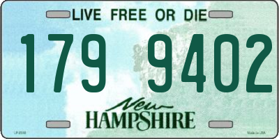NH license plate 1799402