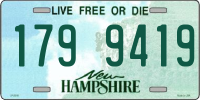 NH license plate 1799419