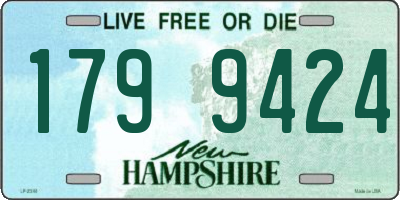 NH license plate 1799424