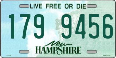 NH license plate 1799456