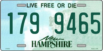 NH license plate 1799465