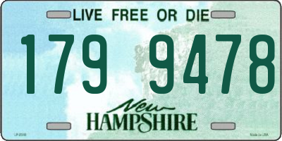 NH license plate 1799478