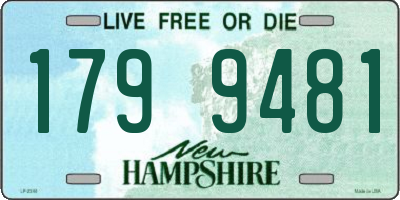 NH license plate 1799481