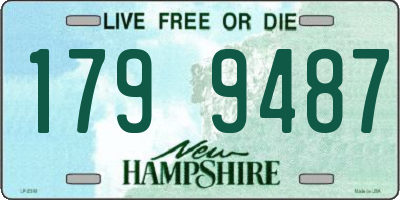 NH license plate 1799487