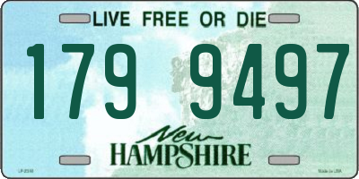 NH license plate 1799497