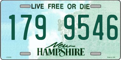 NH license plate 1799546