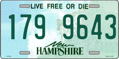 NH license plate 1799643