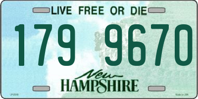 NH license plate 1799670