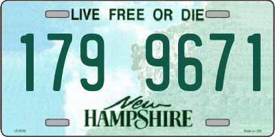 NH license plate 1799671