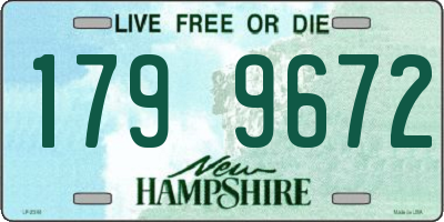 NH license plate 1799672