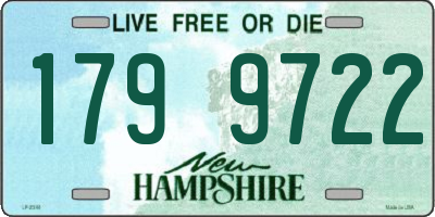 NH license plate 1799722